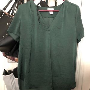 Green H&M blouse